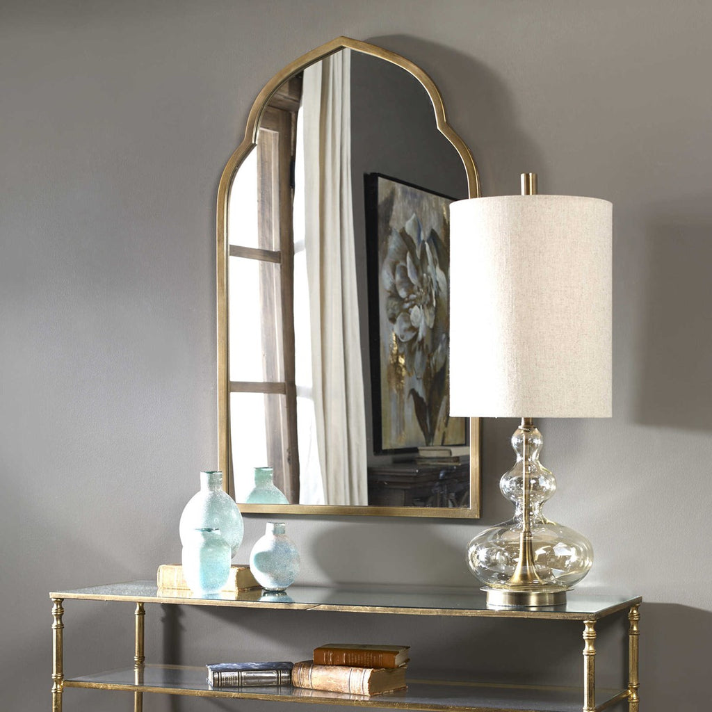 Kenitra Gold Arch Mirror - Bombay Mercantile