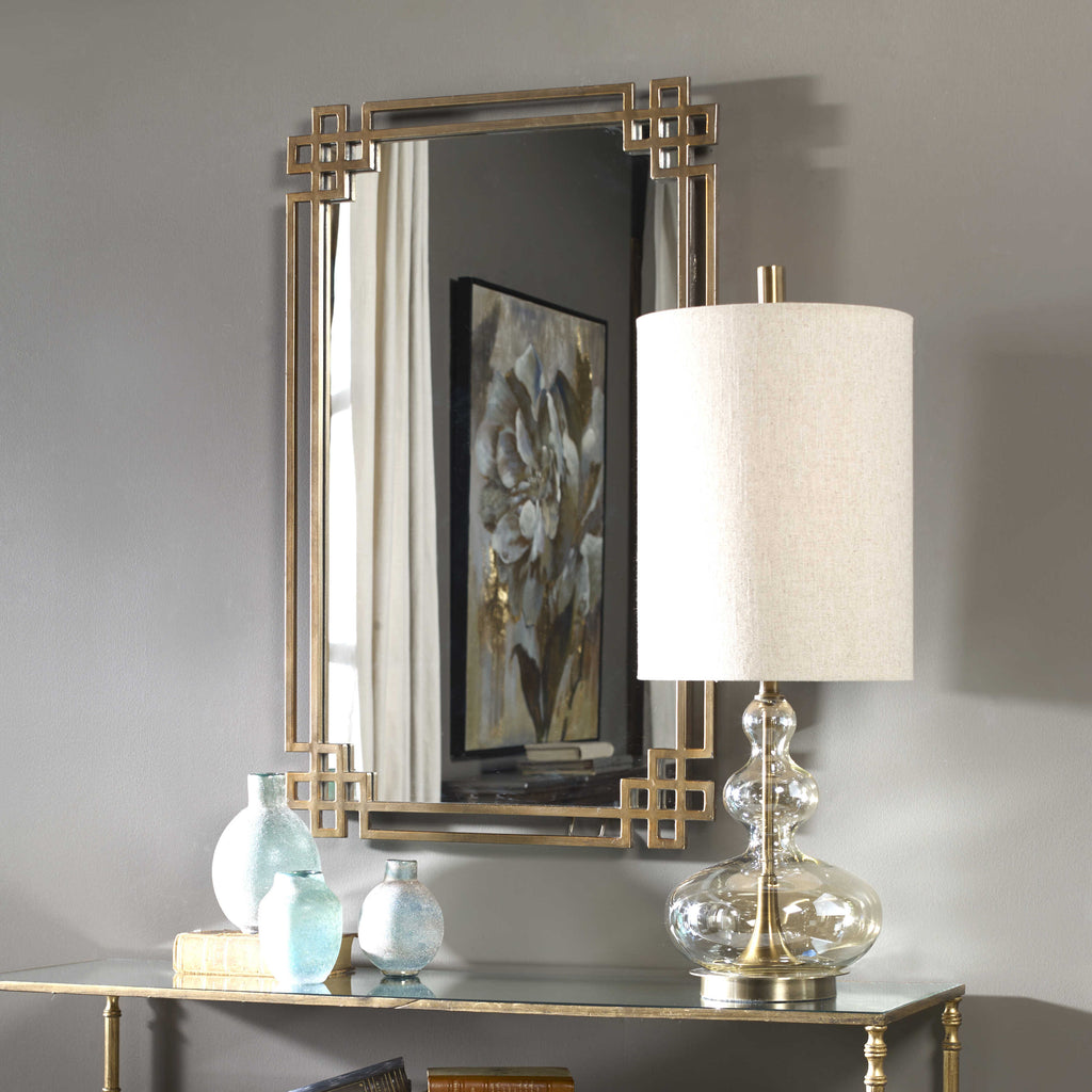 Devoll Antique Gold Mirror - Bombay Mercantile