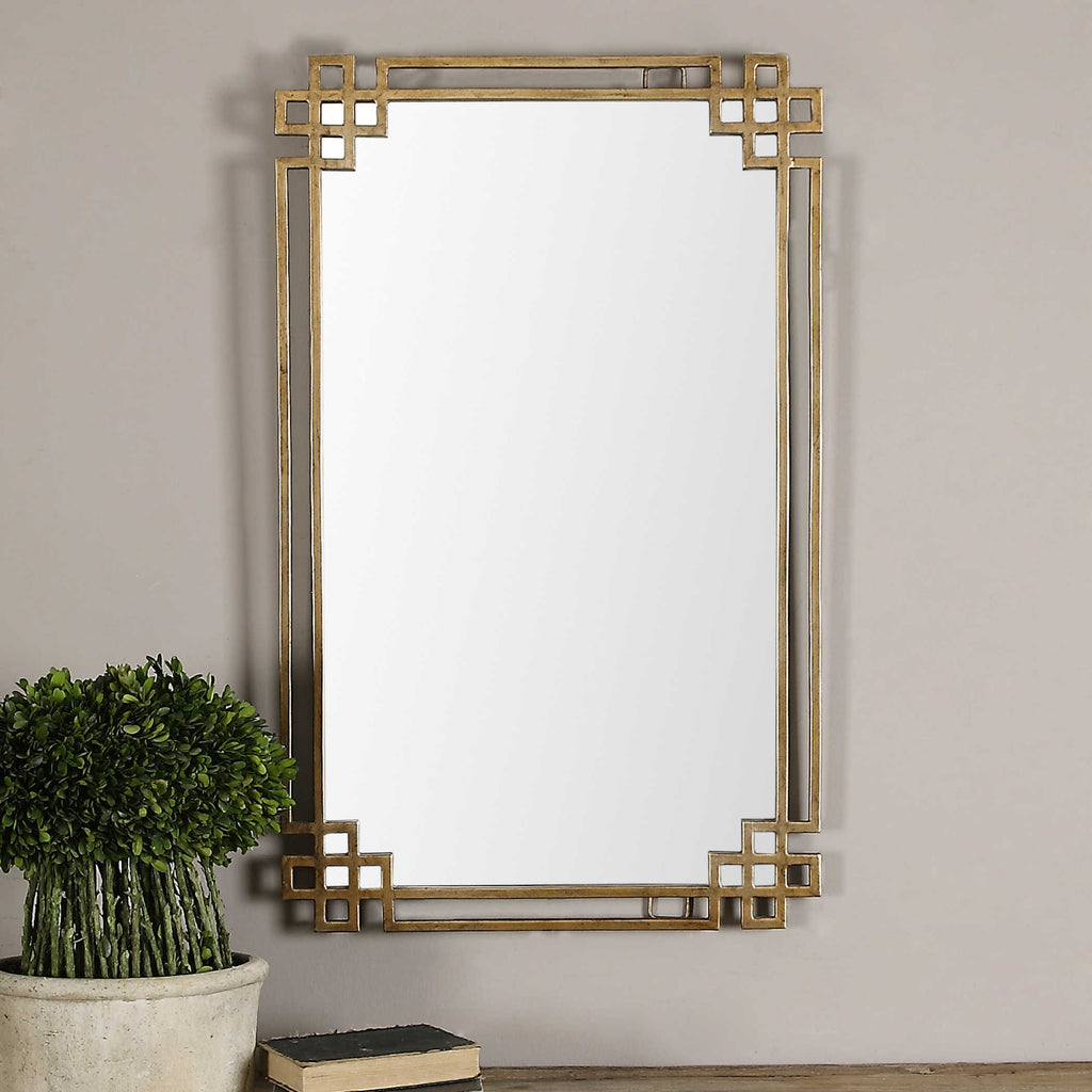 Devoll Antique Gold Mirror - Bombay Mercantile