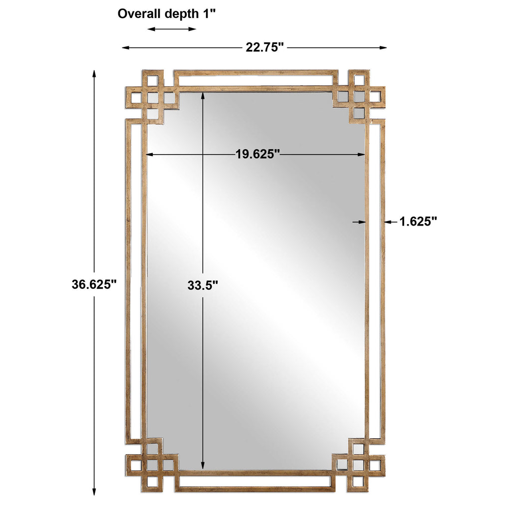 Devoll Antique Gold Mirror - Bombay Mercantile
