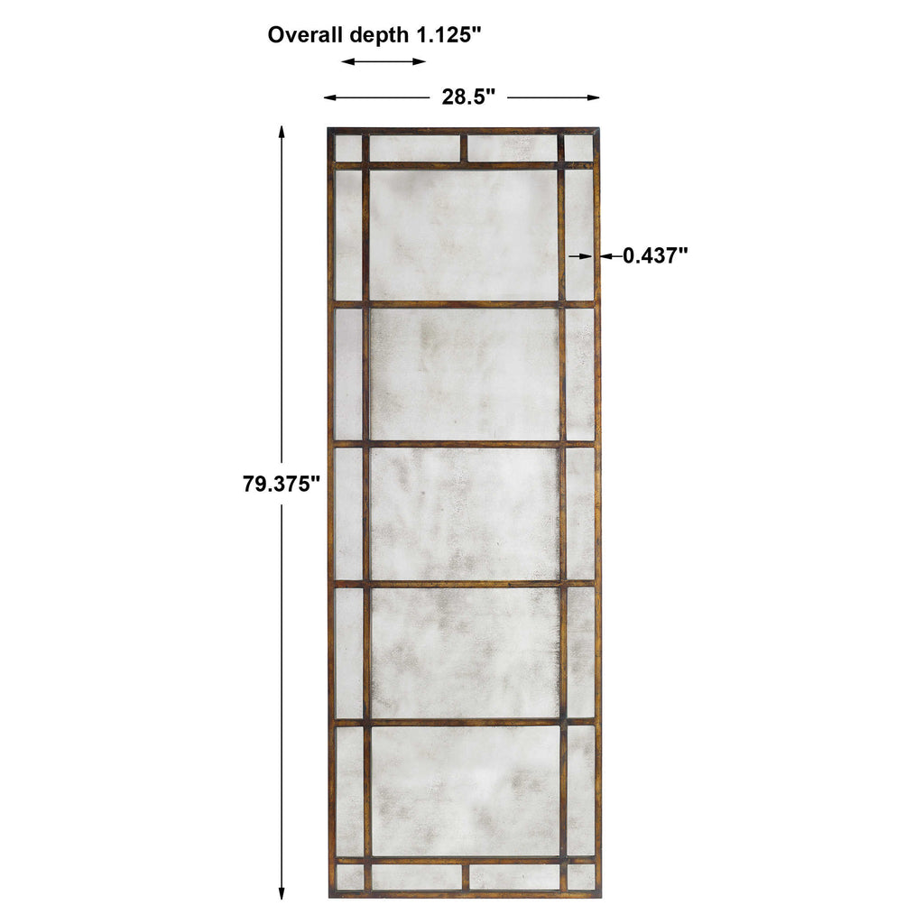 Avidan Antique Bronze Mirror - Bombay Mercantile