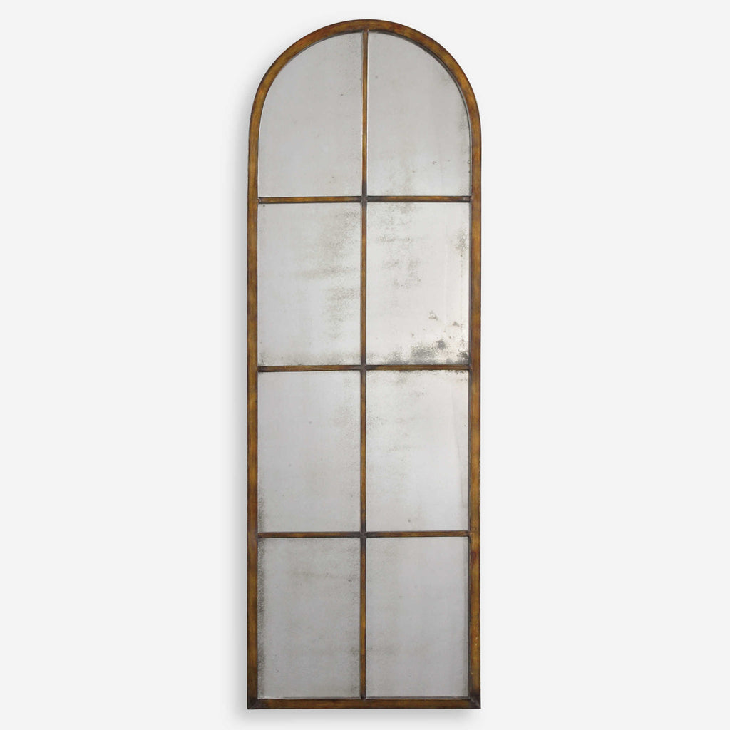 Amiel Arched Brown Mirror - Bombay Mercantile