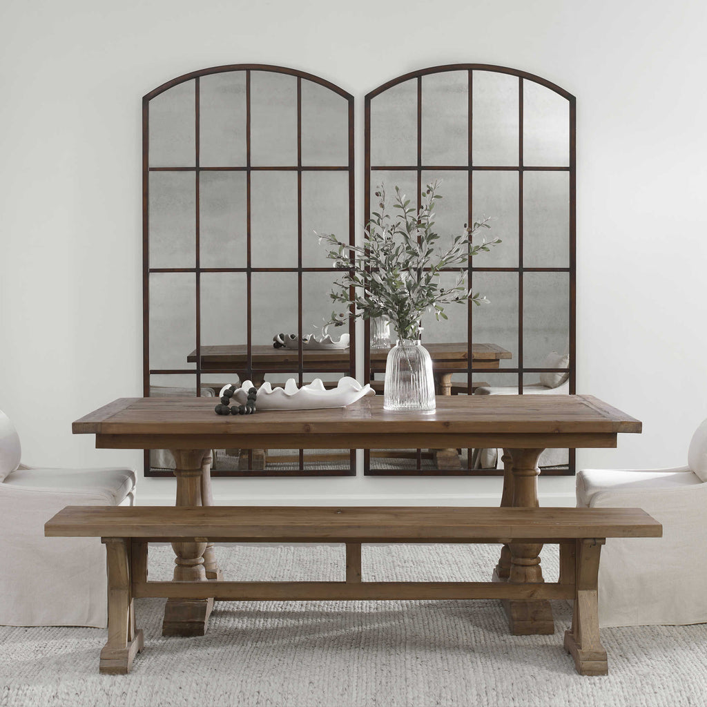 Amiel Antique Large Arch Mirror - Bombay Mercantile
