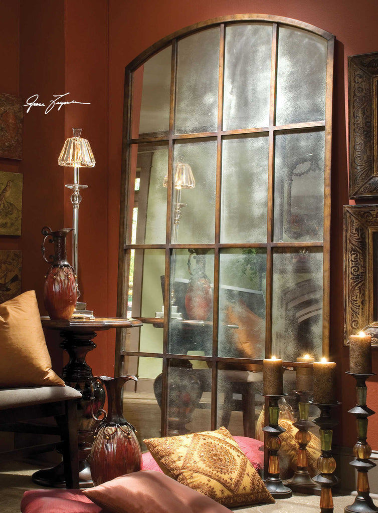 Amiel Antique Large Arch Mirror - Bombay Mercantile