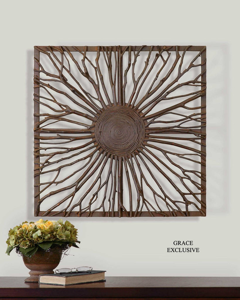 Josiah Square Wooden Wall Art - Bombay Mercantile