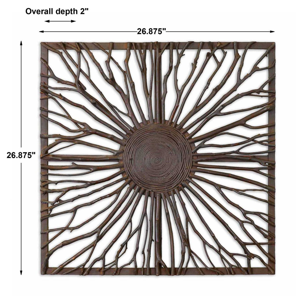 Josiah Square Wooden Wall Art - Bombay Mercantile