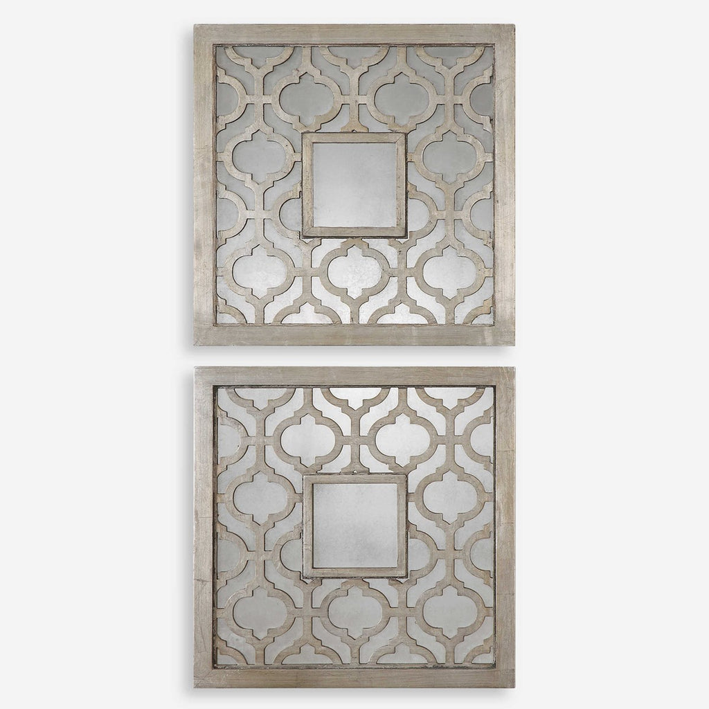 Sorbolo Squares Decorative Mirror Set of 2 - Bombay Mercantile