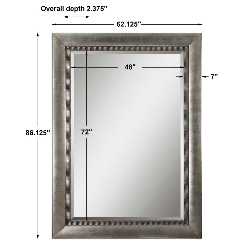 Gilford Antique Silver Mirror - Bombay Mercantile