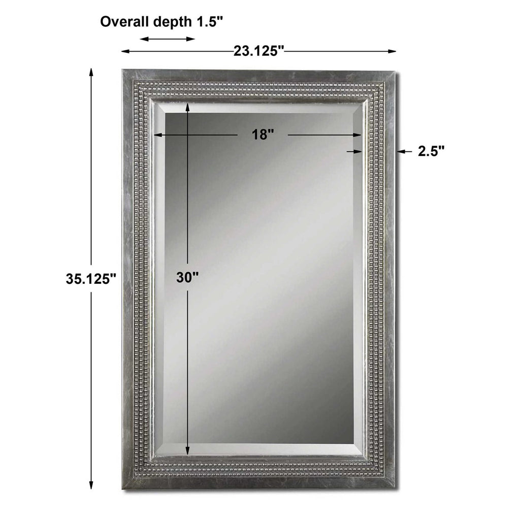 Triple Beaded, Vanity Mirror - Bombay Mercantile