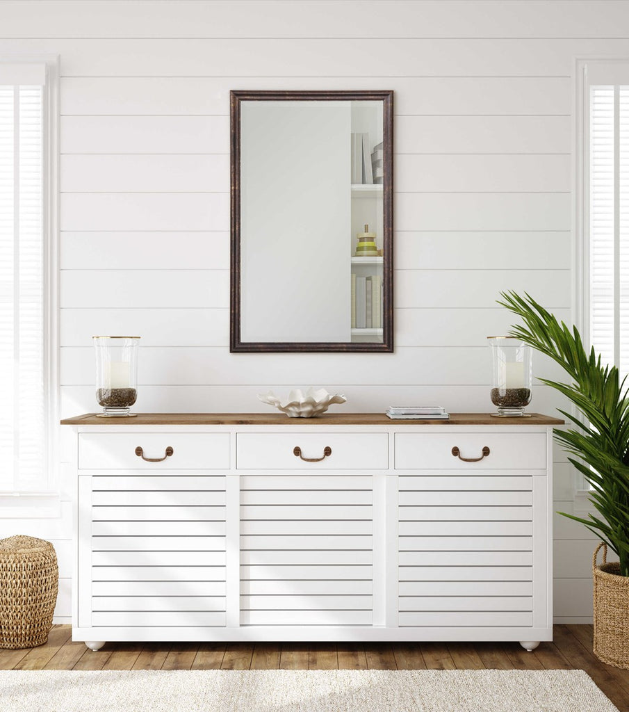 Renzo Bronze Vanity Mirror - Bombay Mercantile