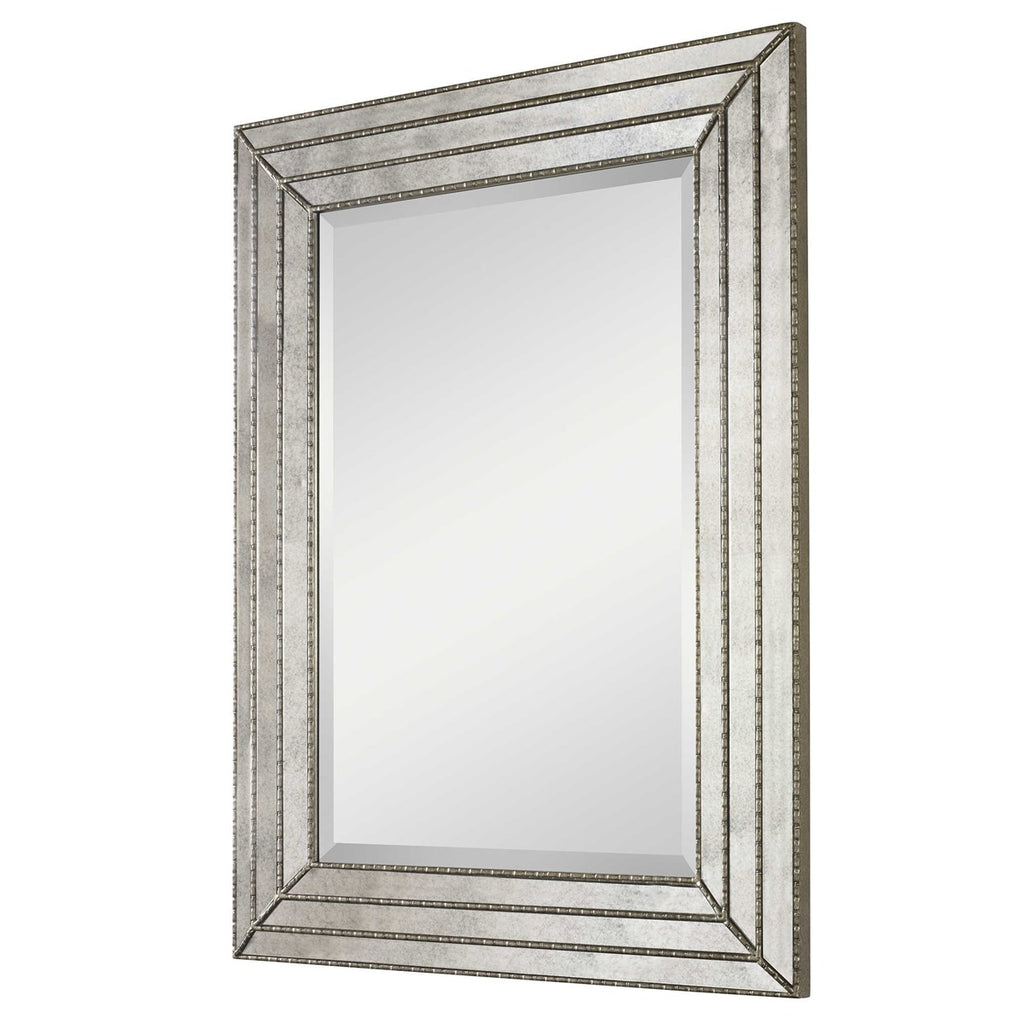 Seymour Antique Silver Mirror - Bombay Mercantile