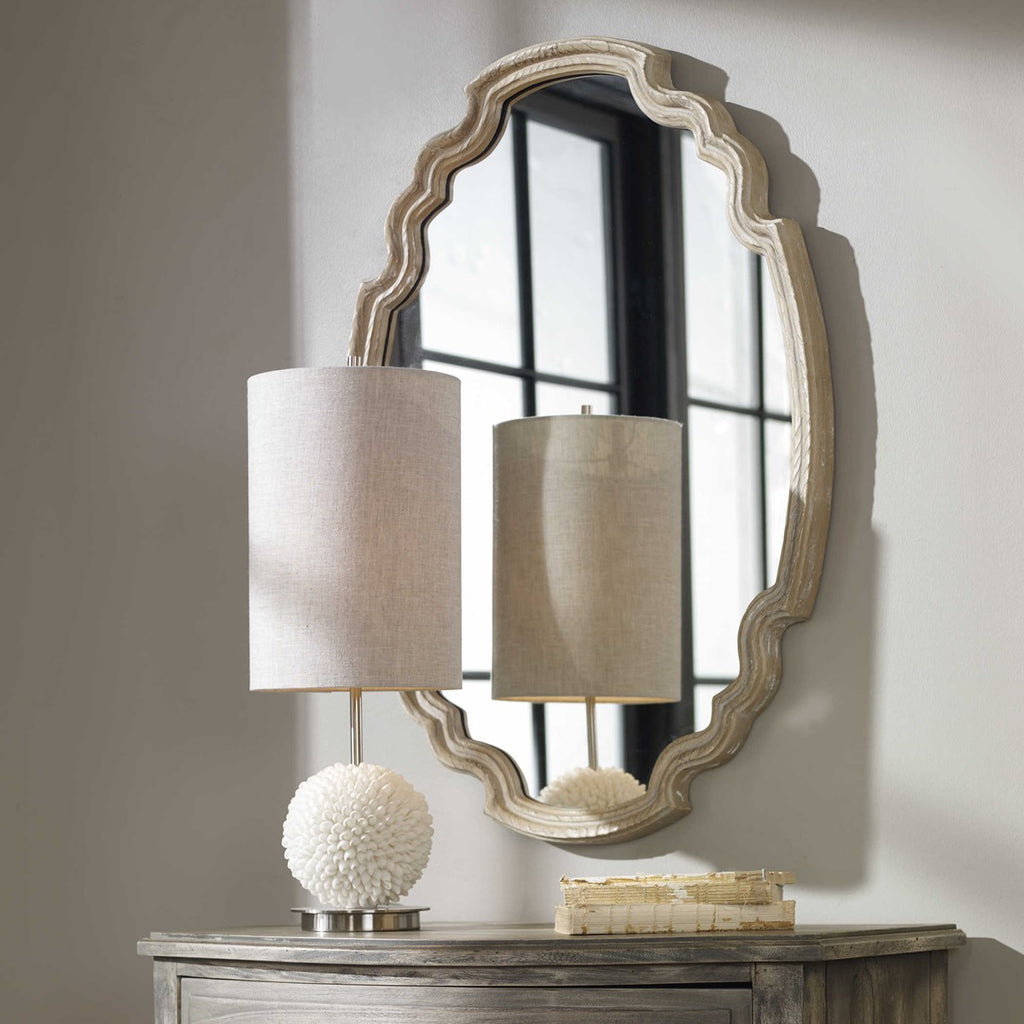 Ludovica Aged Wood Mirror - Bombay Mercantile