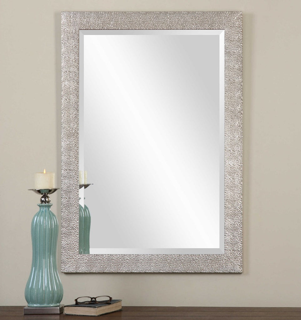 Porcius Antiqued Silver Mirror - Bombay Mercantile