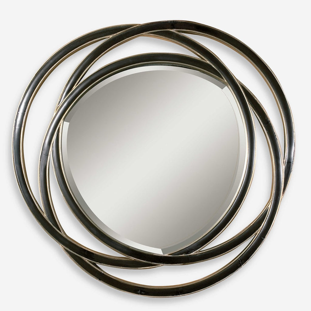 Odalis Entwined Circles Black Mirror - Bombay Mercantile