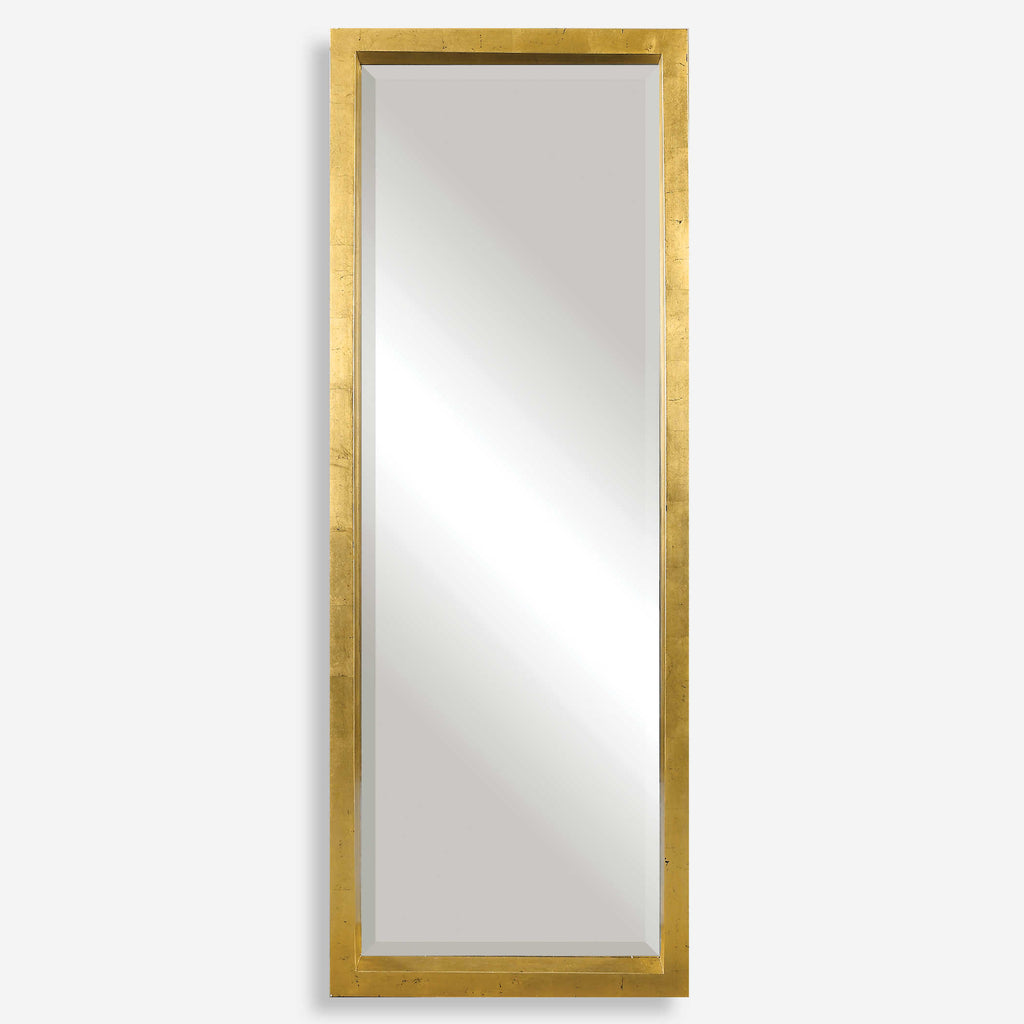 Edmonton Gold Leaner Mirror - Bombay Mercantile