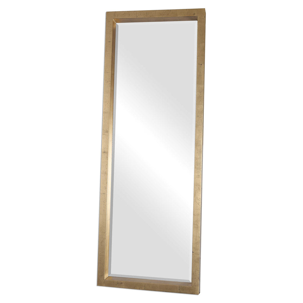 Edmonton Gold Leaner Mirror - Bombay Mercantile