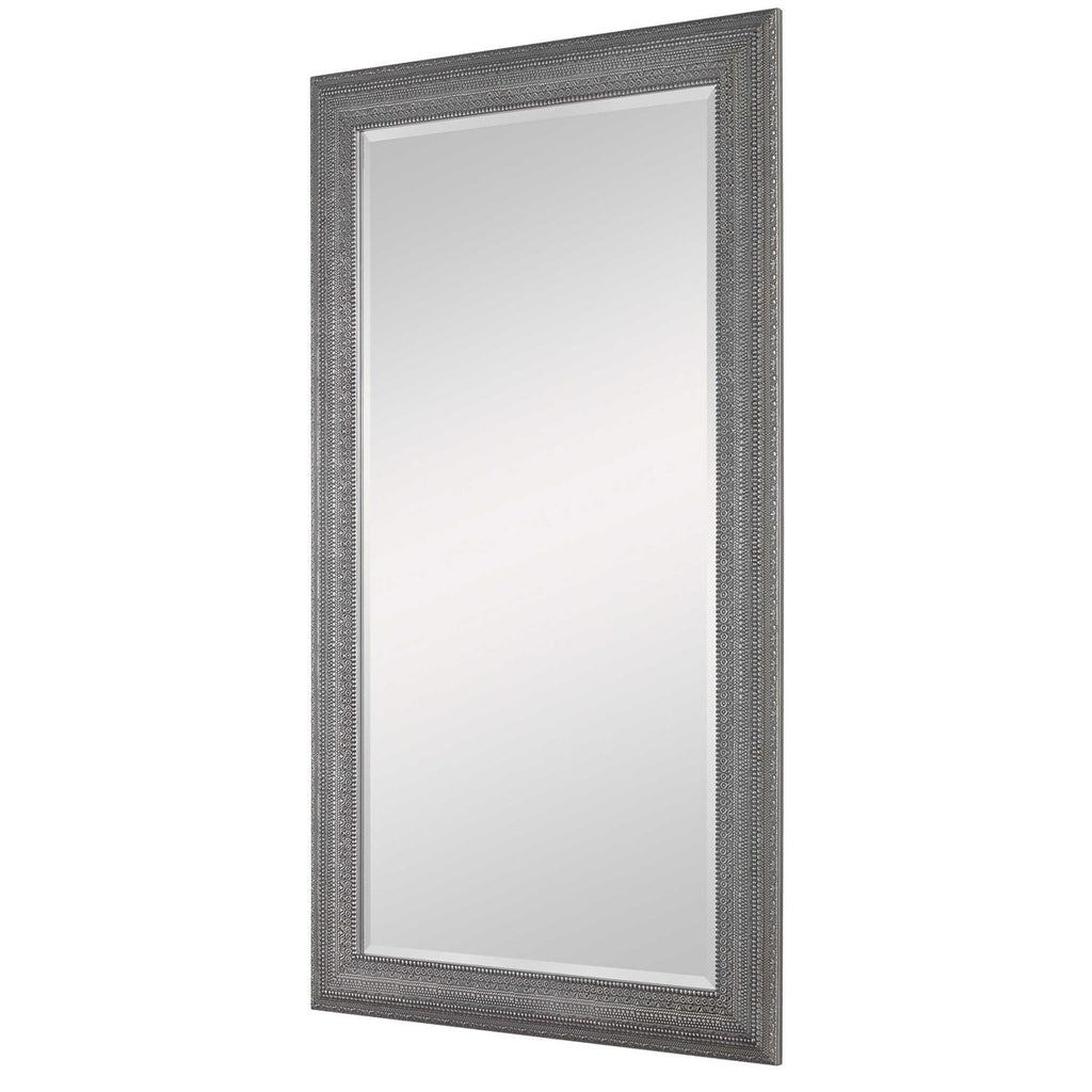 Malika Antique Silver Mirror - Bombay Mercantile