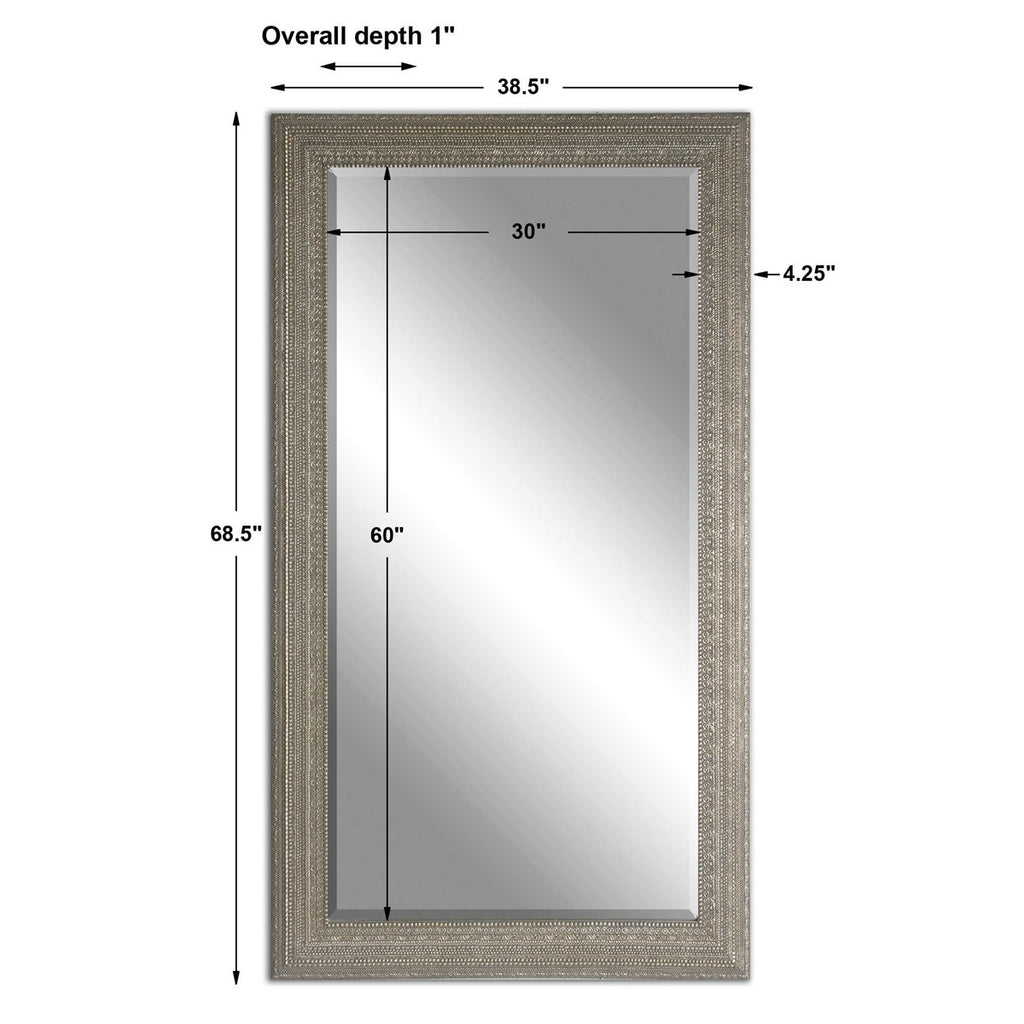 Malika Antique Silver Mirror - Bombay Mercantile