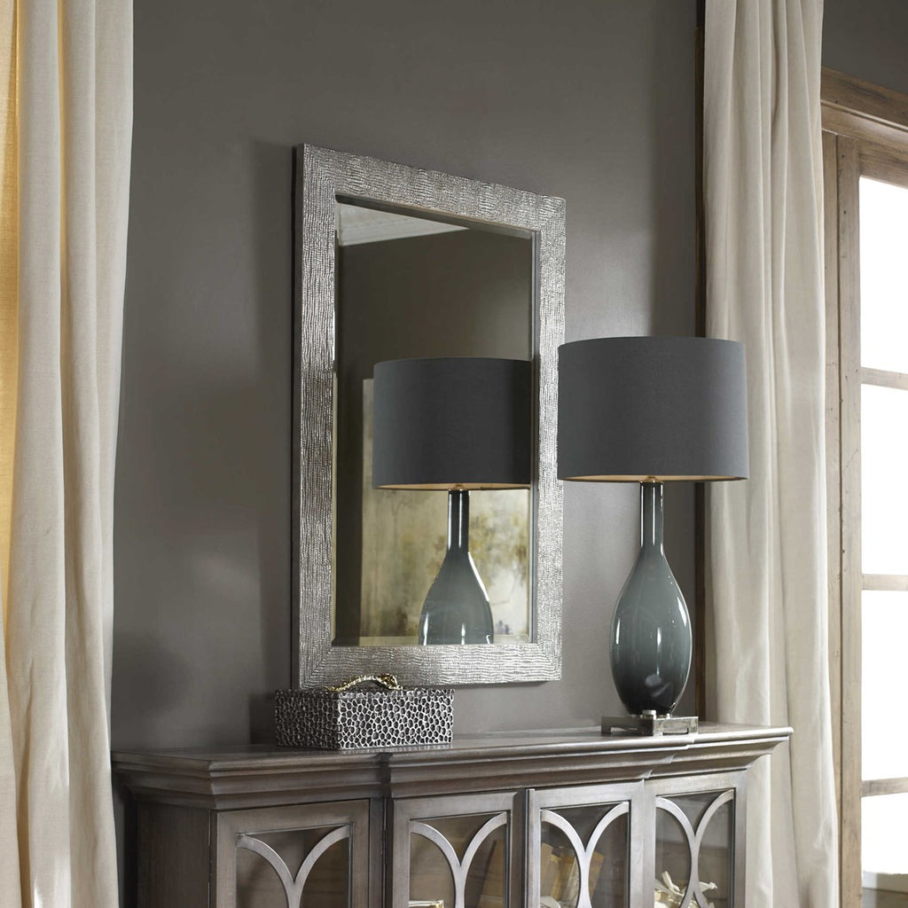 Tarek Silver Mirror - Bombay Mercantile
