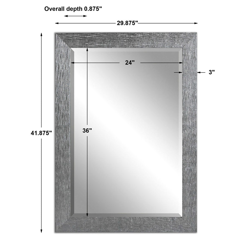 Tarek Silver Mirror - Bombay Mercantile