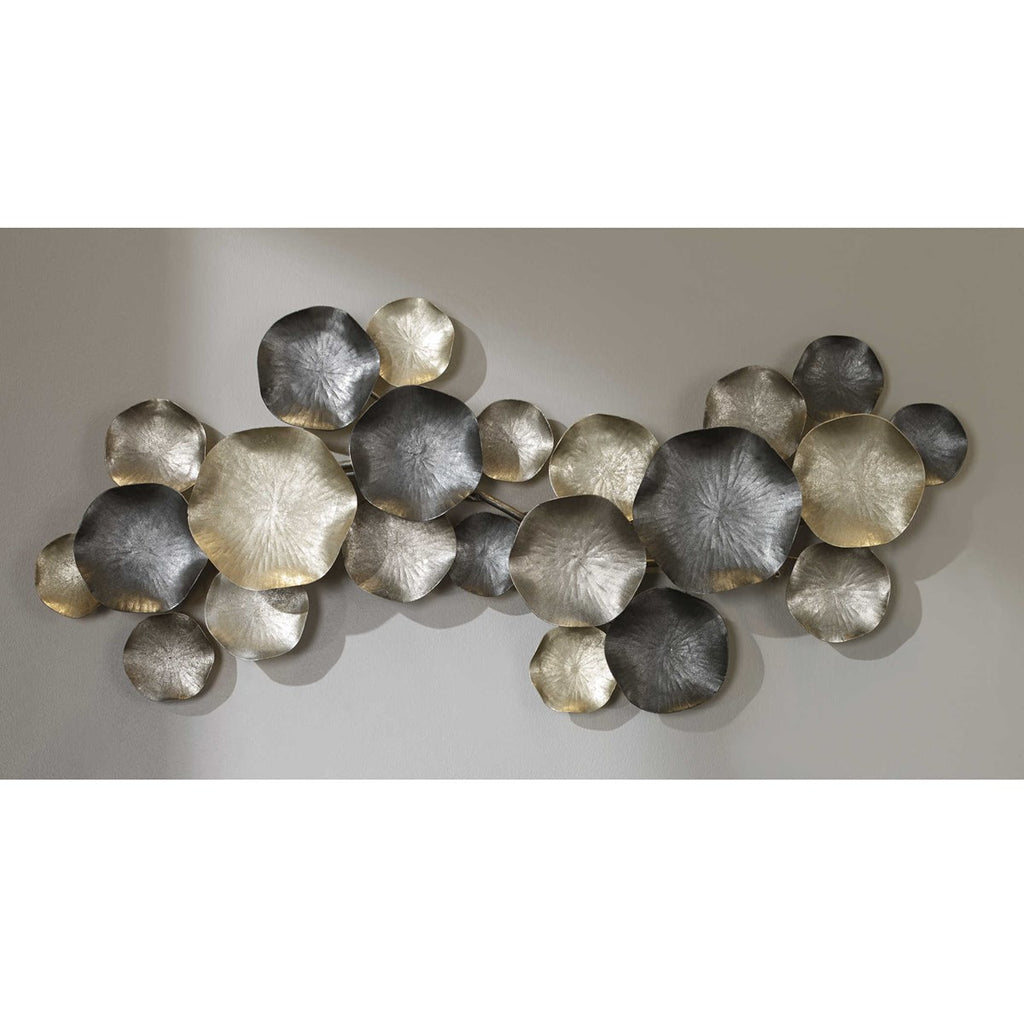 Lying Lotus Metal Candleholders - Bombay Mercantile