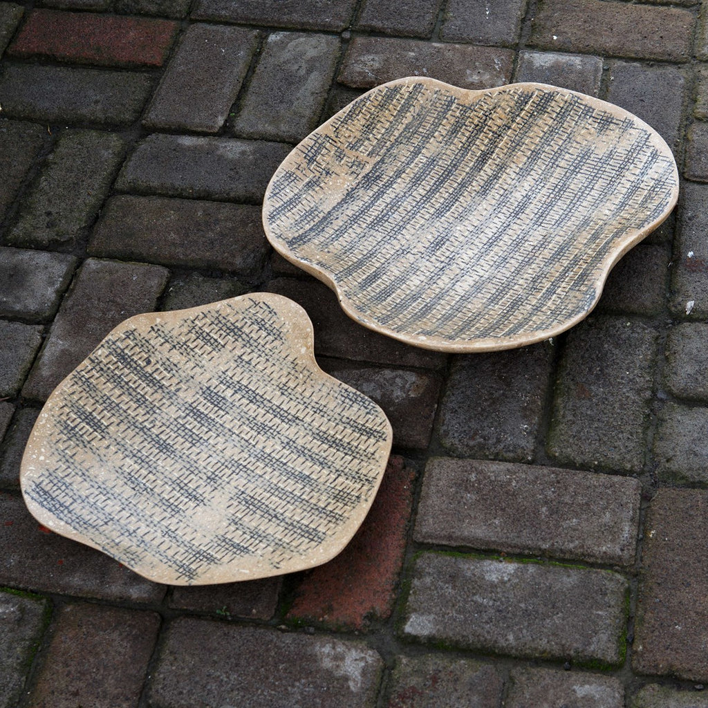 Gypsy Terrazzo Trays, Set of 2 - Bombay Mercantile
