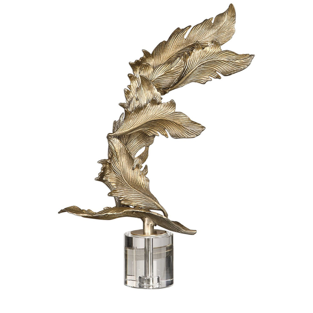 Fall Leaves Champagne Sculpture - Bombay Mercantile