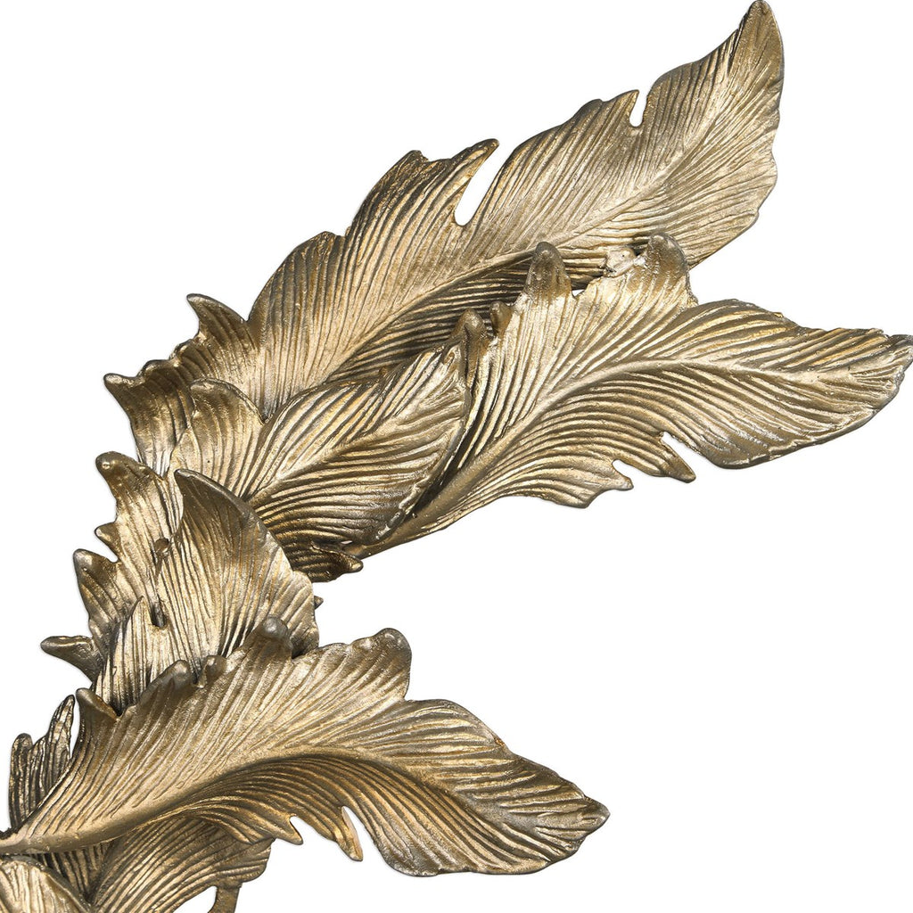 Fall Leaves Champagne Sculpture - Bombay Mercantile
