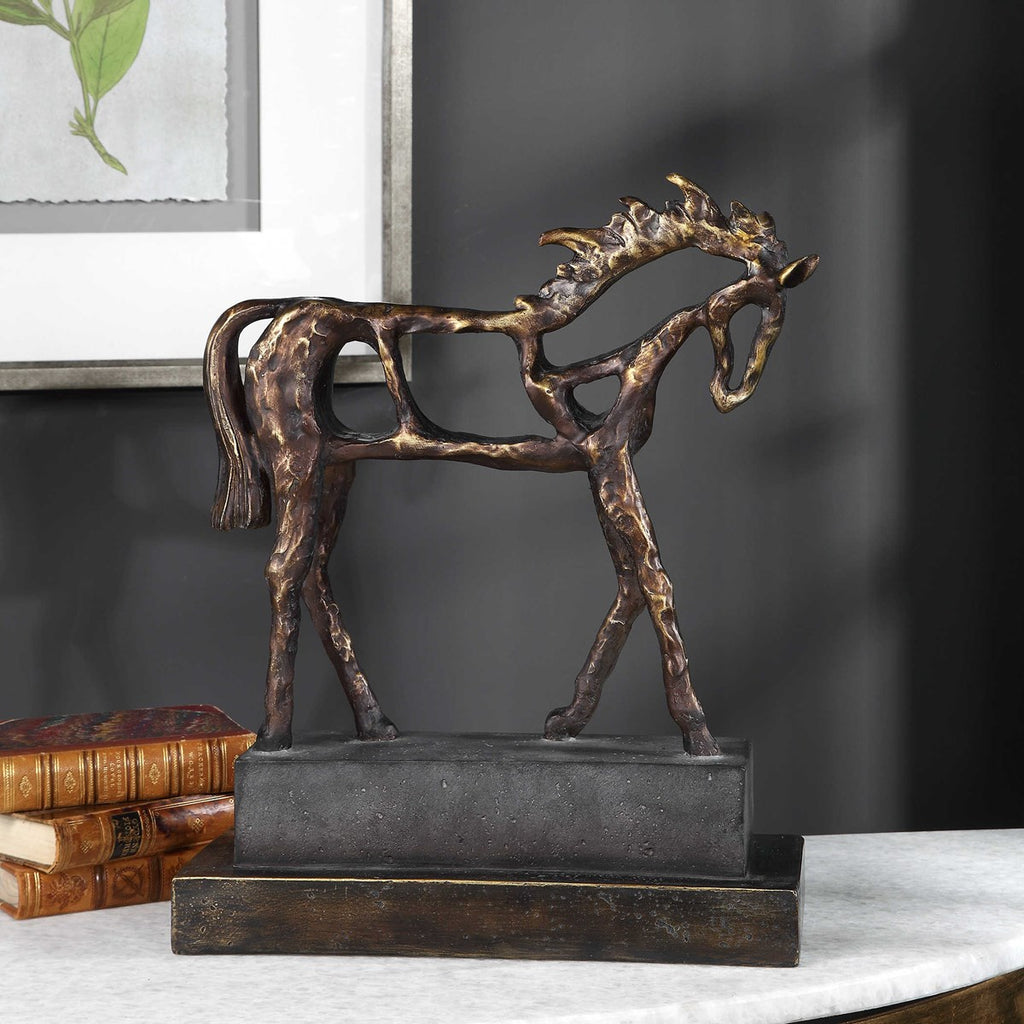 Titan Horse Sculpture - Bombay Mercantile