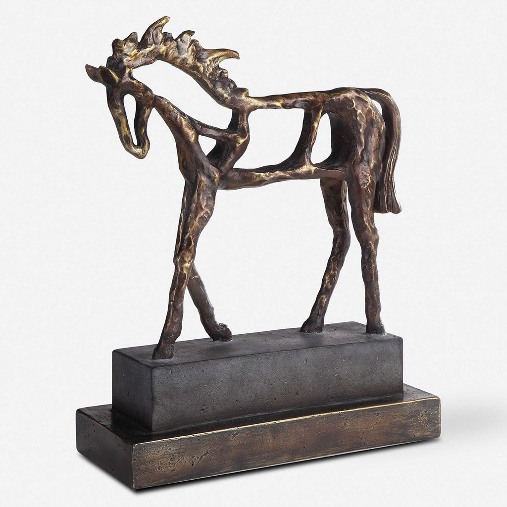 Titan Horse Sculpture - Bombay Mercantile