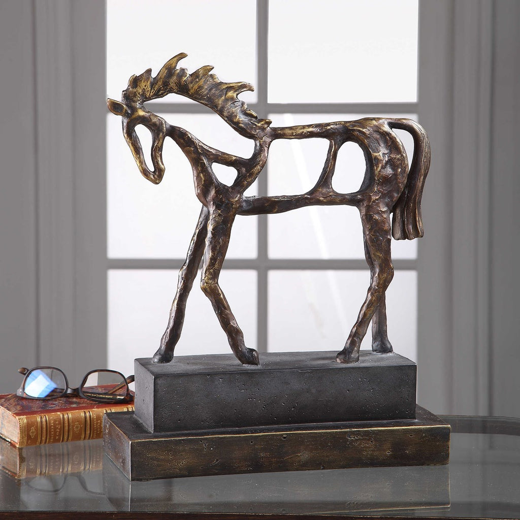 Titan Horse Sculpture - Bombay Mercantile