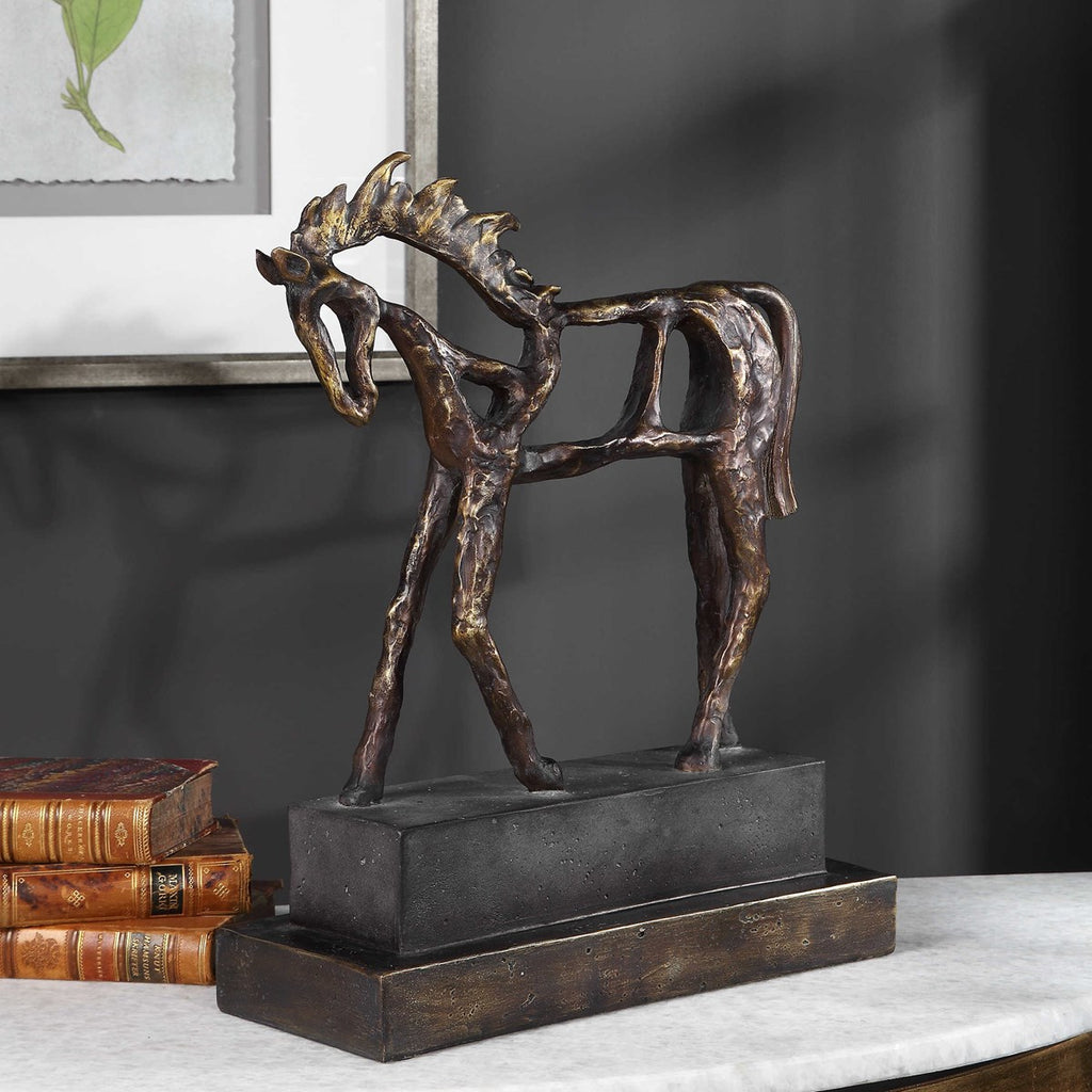 Titan Horse Sculpture - Bombay Mercantile