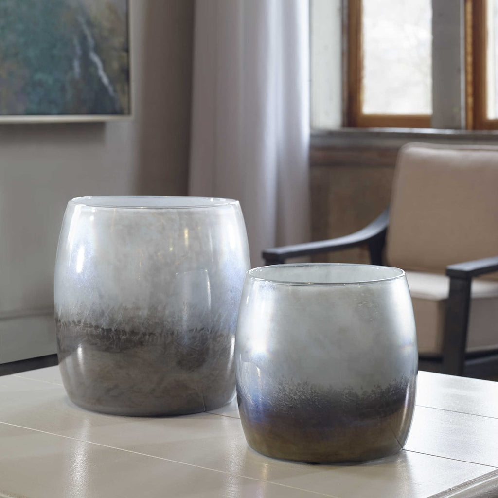 Tinley Blown Glass Bowls, Set of 2 - Bombay Mercantile