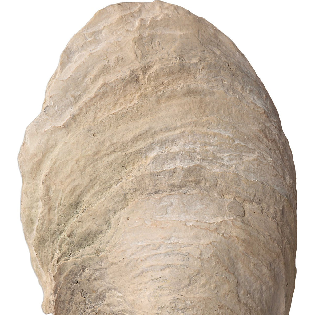 Oyster Shell Sculptures, Set of 2 - Bombay Mercantile