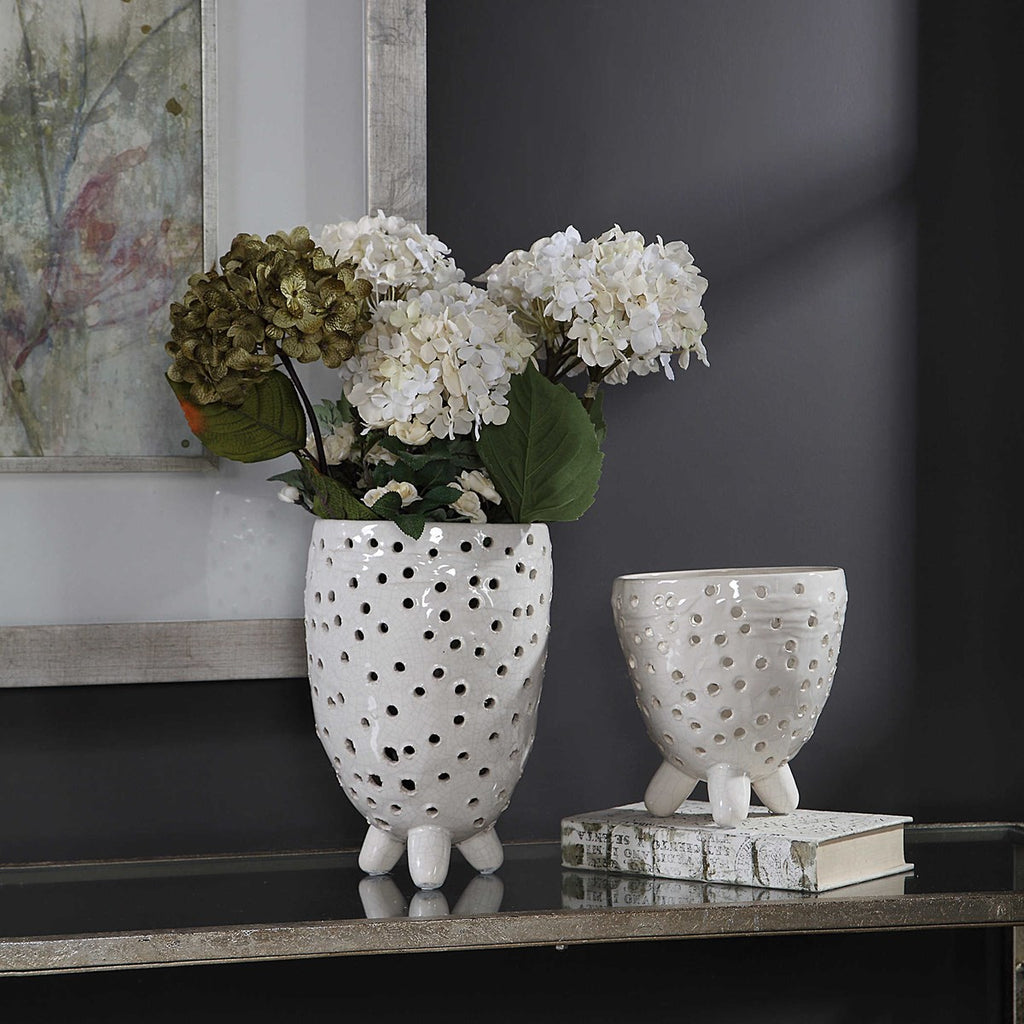 Milla Mid-Century Modern Vases, Set of 2 - Bombay Mercantile