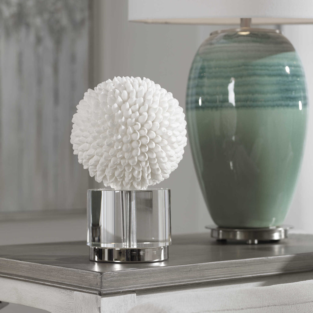 Cascara White Sculpture - Bombay Mercantile