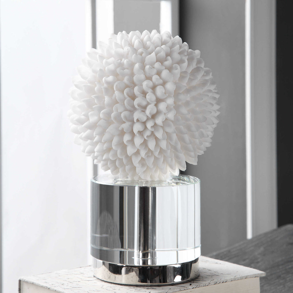 Cascara White Sculpture - Bombay Mercantile