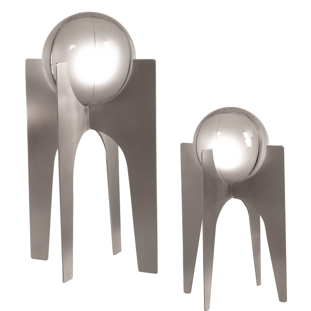 Ellianna Silver Sculpture, Set of 2 - Bombay Mercantile