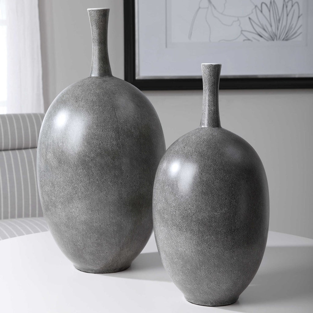 Riordan Modern Vases, Set of 2 - Bombay Mercantile