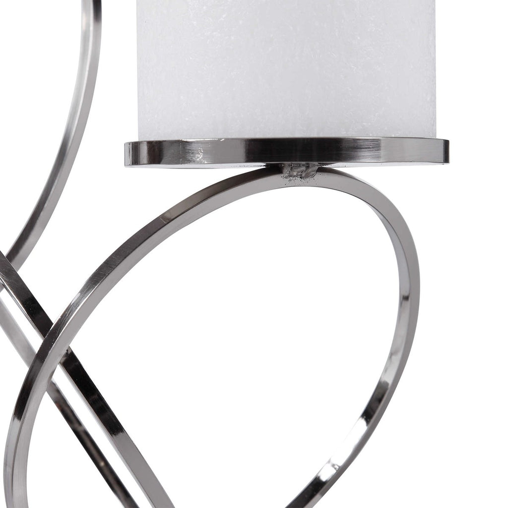 Kiernan Nickel Ring Candleholder - Bombay Mercantile