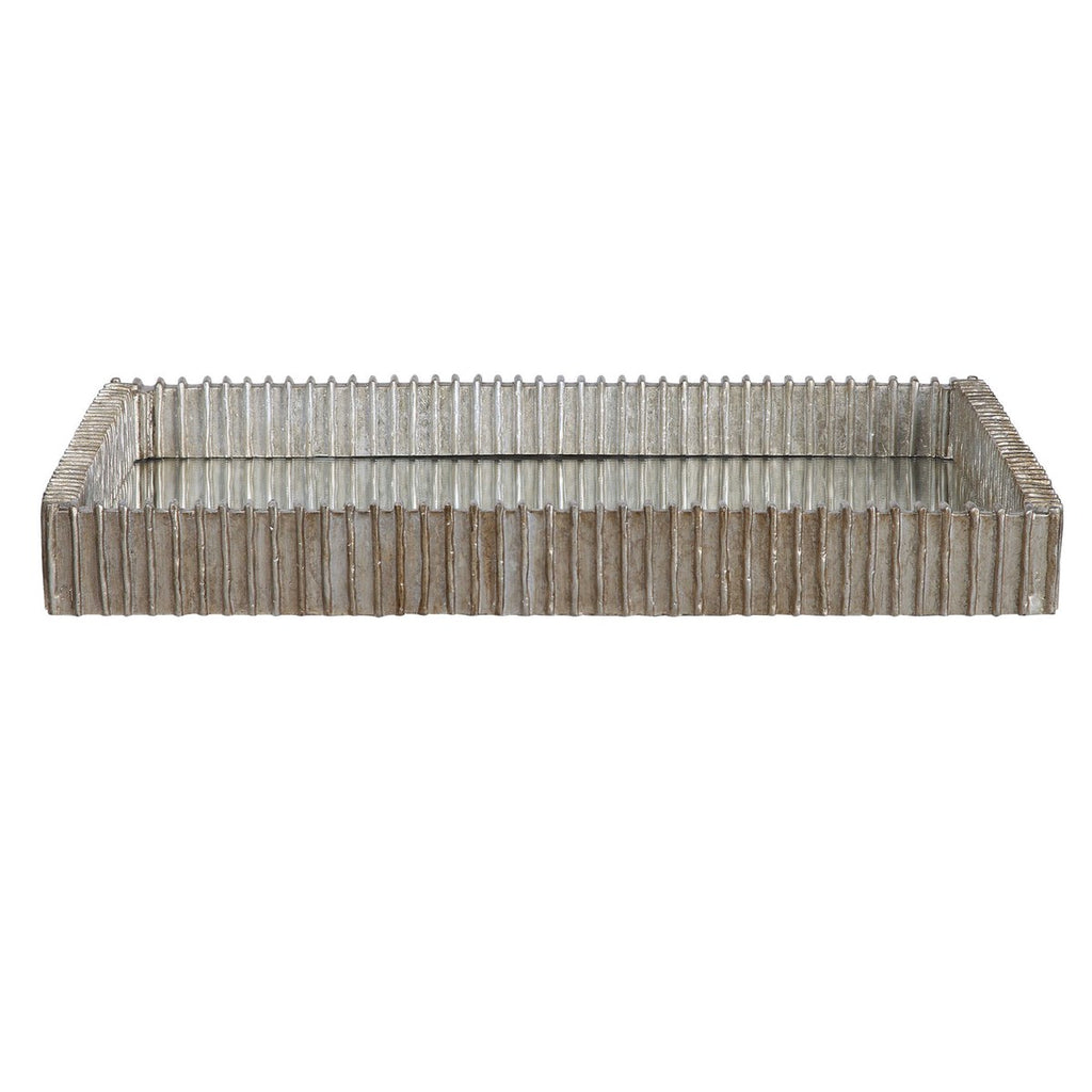 Talmage Silver Mirrored Tray - Bombay Mercantile