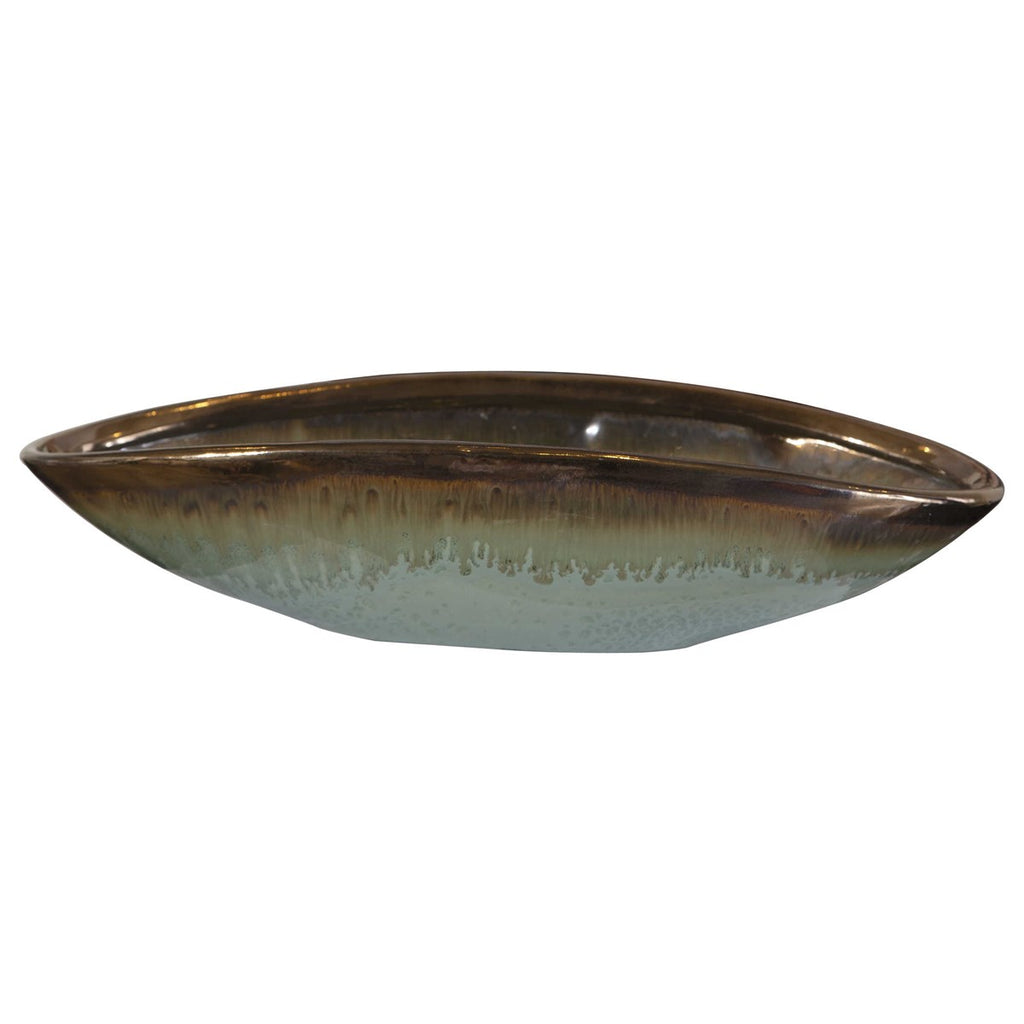 Iroquois Green Glaze Bowl - Bombay Mercantile