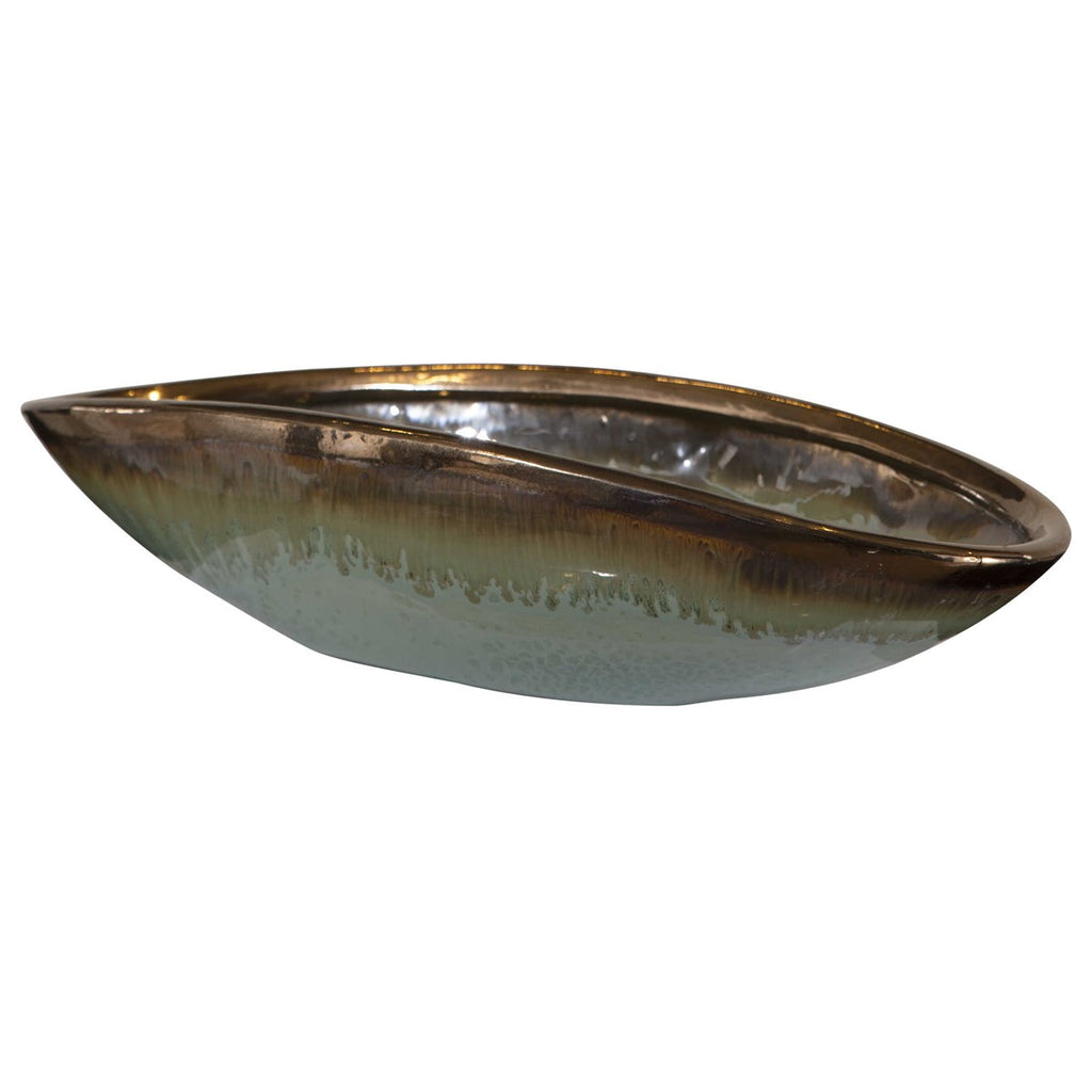 Iroquois Green Glaze Bowl - Bombay Mercantile