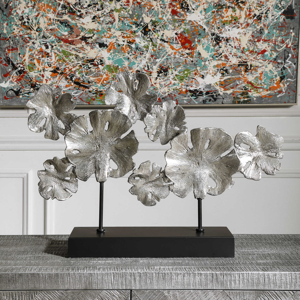 Contemporary Lotus Sculpture - Bombay Mercantile