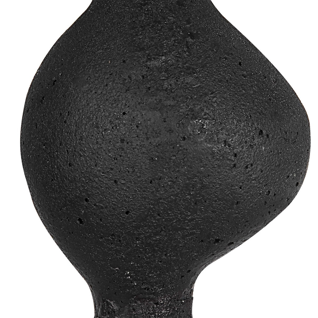 Koa Black Marble Sculptures, Set of 2 - Bombay Mercantile