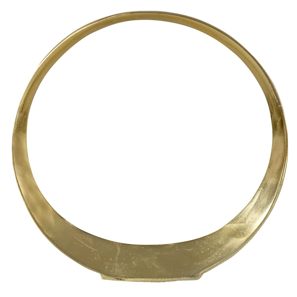 Jimena Gold Large Ring Sculpture - Bombay Mercantile