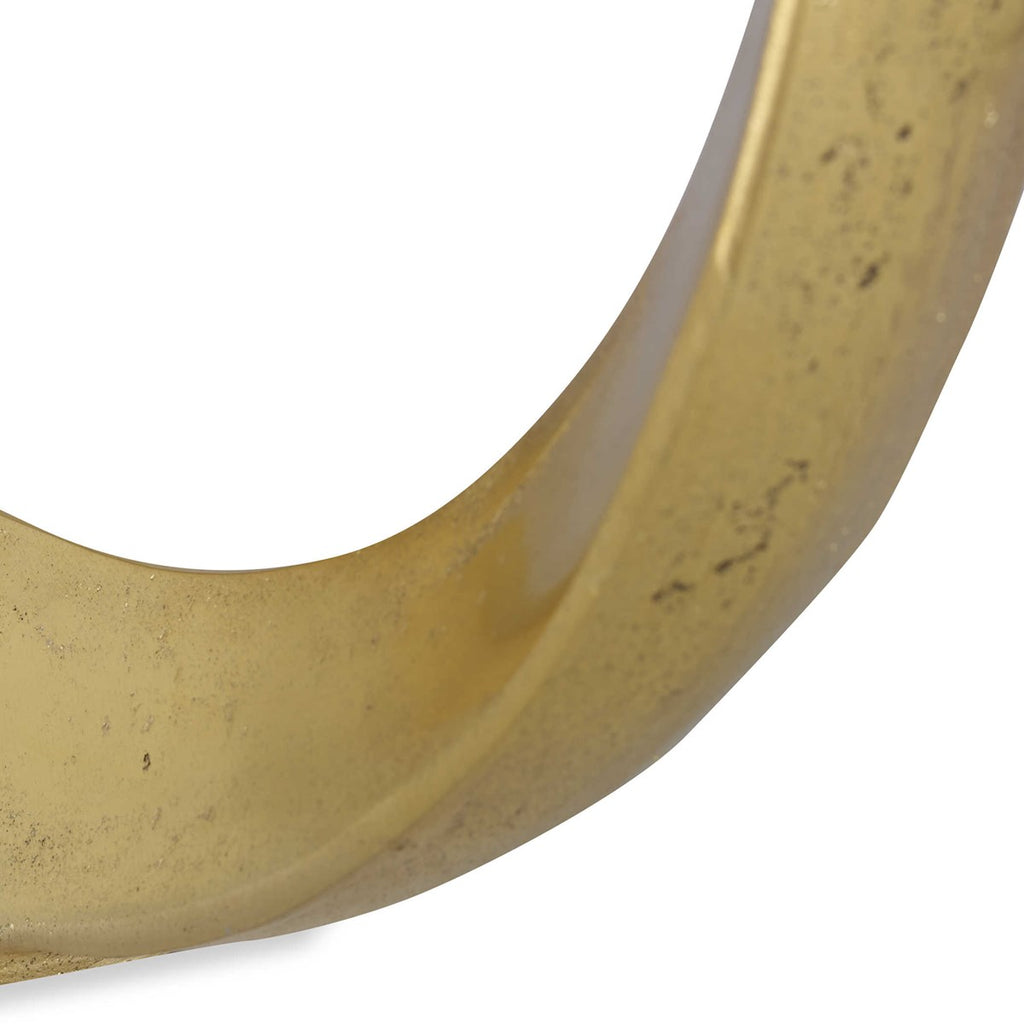 Jimena Gold Large Ring Sculpture - Bombay Mercantile