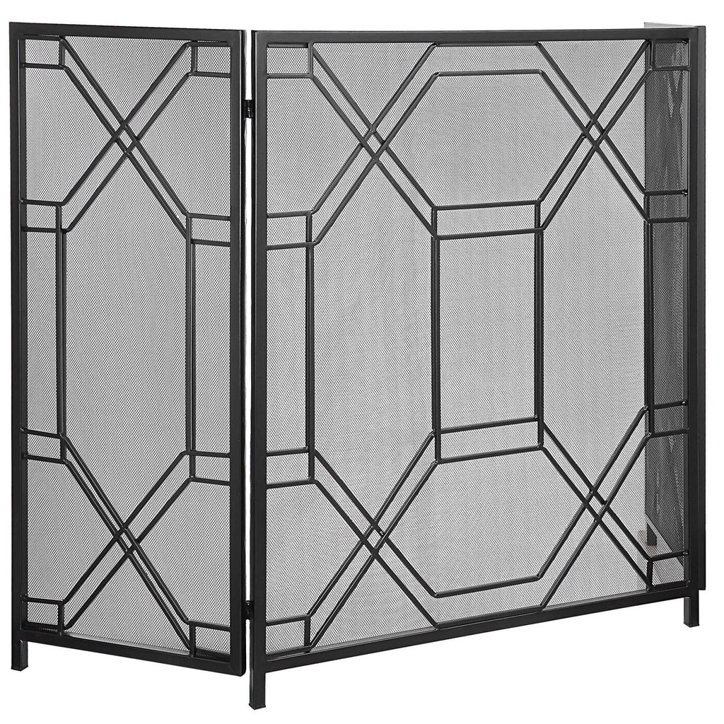 Rosen Geometric Fireplace Screen - Bombay Mercantile