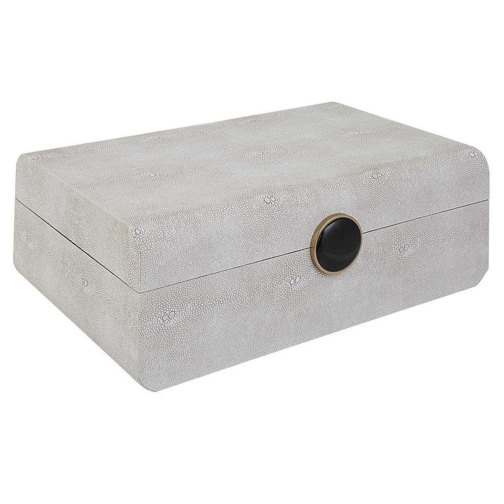 Lalique White Shagreen Box - Bombay Mercantile