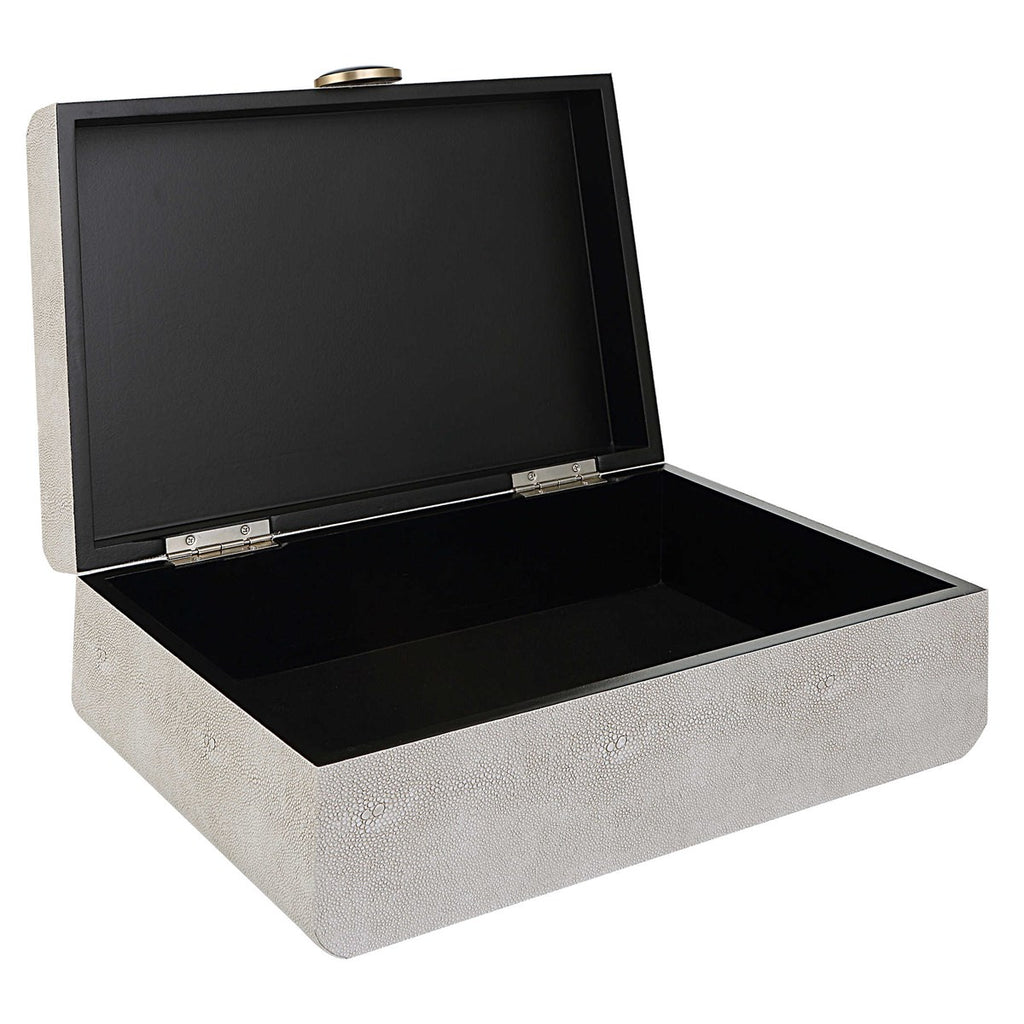 Lalique White Shagreen Box - Bombay Mercantile